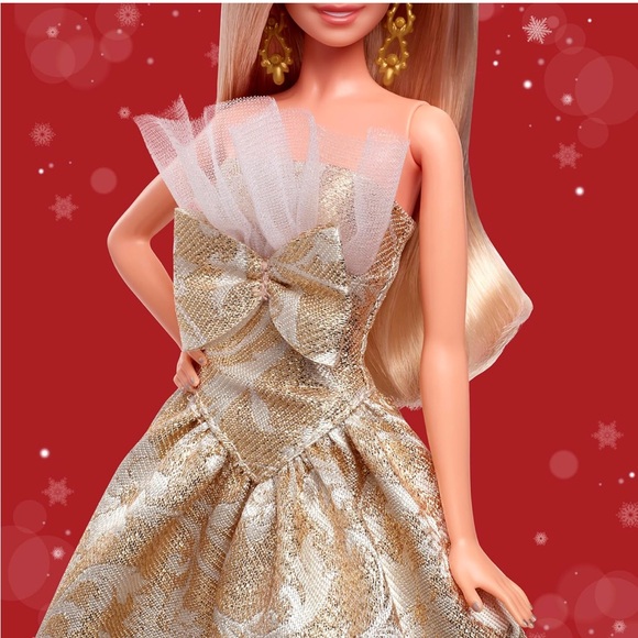 Barbie 2025 Holiday Doll in Gold and Silver - Picture 4 of 7